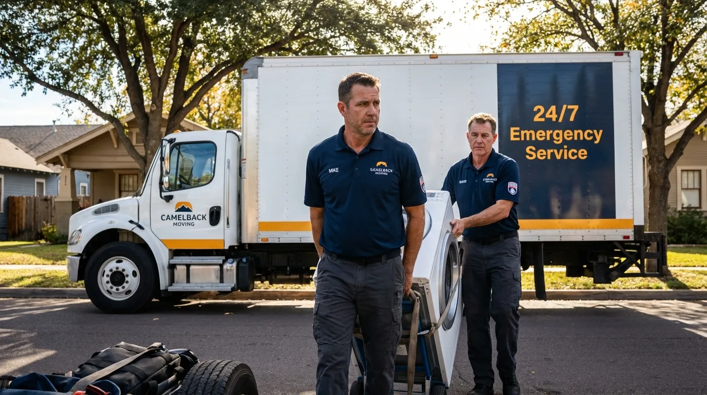 CamelBack Moving crew loading furniture in Woodbine, GA